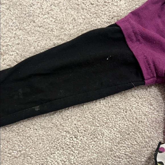 Good🎉 condition BUSTER BROWN Purple Kids Shirt with Black Sleeves-24 months - Picture 6 of 9